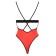 Body Rosso in Pizzo con Tagli Laterali FEMMINA