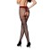 Collant Neri Aperti 20 Denari con Dettagli Rosso Scuro TIOPEN 019