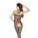 Tuta Lingerie Nera in Rete Ondulata Aperta BS022