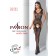 Tuta Lingerie Aperta Nero in Rete con Motivo Floreale Centrale BS062