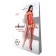 Tuta Lingerie Aperta Rosso in Rete con Motivo Floreale Strutturato BS067