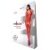 Tuta Lingerie Aperta Rosso in Rete con Motivo Ornamentale BS069